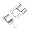 thumbnail image 3 of Uxcell Toggle Latch, 25mm Silver Tone Decorative Hasp Suitcase Box Catch w Screws 4Pcs, 3 of 6