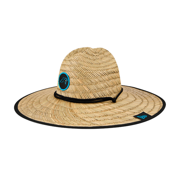 Men's New Era Natural Carolina Panthers NFL Training Camp Official Straw Lifeguard Hat