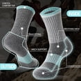 thumbnail image 3 of Calcetines de senderismo EBMORE de lana merino para mujer, t, 3 of 3