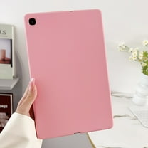 for Samsung Galaxy Tab A9 8.7" 2023 SM-X110 / SM-X115 Frosted Case, Slim Fit Lightweight Design Matte TPU Rubber Soft Skin Silicone Shockproof Protective Back Case Cover - Pink