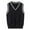 Navy Blue, variant on YONGHS Kids Boys Girls Casual Sleeveless Knit Sweater Vest V Neck Sweater Pullover School Uniform White 7-8