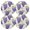 Purple, variant on Ryvnso Grapes Fruit Round Plate Mats Dining Table Placemat Set of 4 for Holiday Decoration