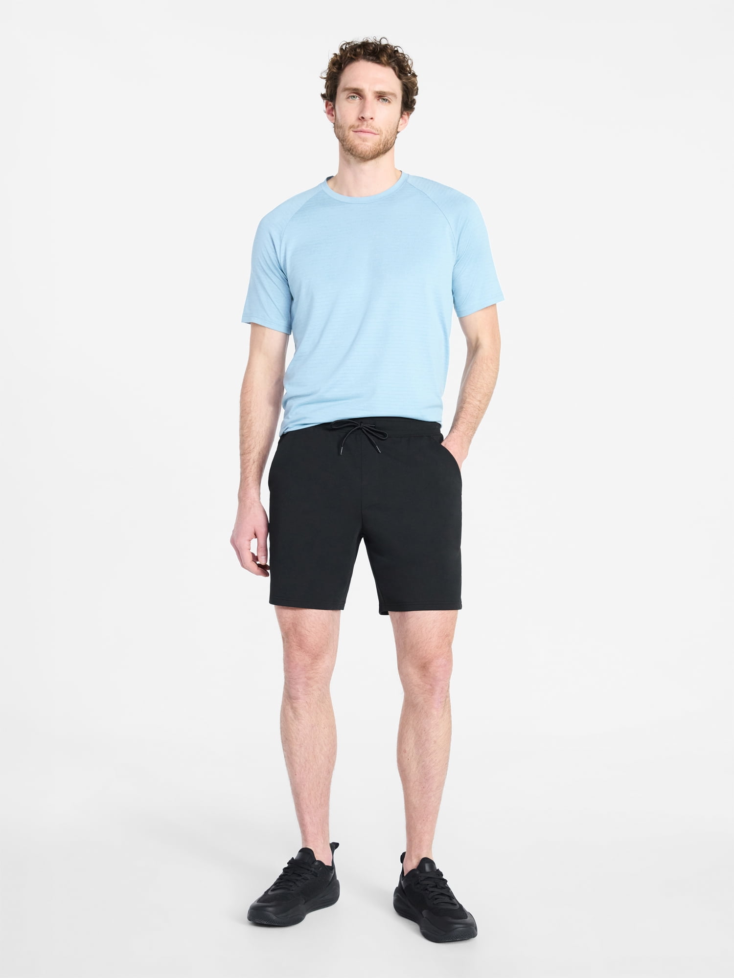Athletic Works Men's and Big Men's French Terry Shorts, 7" Inseam, Sizes XS-3XL