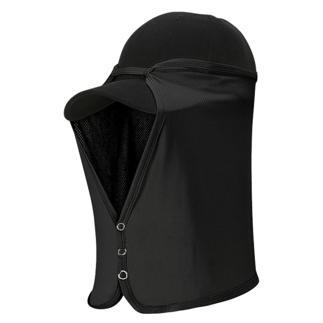 Capucha de protección solar corta, protección del cuello de verano para hombres y mujeres, máscara de chal largo de seda de hielo anti-ultravioleta