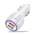 thumbnail image 1 of QC3.0 Fast Charging Car Charging Car Phone Charger 3.1A Dual USB One Drive Two, 1 of 5