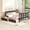 Espresso, variant on Sumdeal Platform Bed Wood Bed Frame with Storage Drawers,full size,twin size ,white,grey Espresso(6 specs in all)
