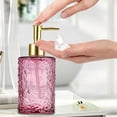 thumbnail image 5 of Weloille 3D Textured Liquid Dispenser Bottle 1 Piece, Leak-Proof Refillable Travel Size Container, BPA-Free Food-Grade Lotion Shampoo Bottle for Travel, Bathroom & Daily Use, 5 of 6
