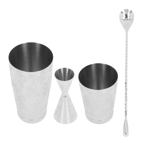 Boston Cocktail Shaker Set 304 Herramienta De Barra De Estampado De Acero Inoxidable Con Acero Inoxidable Con Colador Para Mezclar Martinis Y Cócteles
