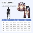 thumbnail image 4 of Lsque Fox Couple Pattern Long Sleeve Pajama Set for Men - Soft 2-Piece Sleepwear and Loungewear Set with Pockets, Comfy Nightwear-Large, 4 of 7
