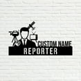 thumbnail image 4 of Handmadetneonsign Reporter Metal Nameplate, Reporter Desk Nameplate, Reporter Desk Name Plate Decor, 4 of 5