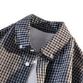 thumbnail image 2 of Mens Shirts Long Sleeve T-Shirts with Pockets and Collar Button-Down Shackets Casual Plaid Printed Lightweight Lapel Office Work Tees Tops, 2 of 7