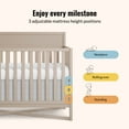 thumbnail image 6 of Dream On Me Owen 5-in-1 Convertible Crib, Greenguard Gold & JPMA Certified, Converts from Baby Crib to Toddler Bed, Kids Bed and Full Size Bed, Almond Butter, 6 of 8