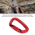 thumbnail image 3 of Clip de Randonnée, Grande Capacité de Charge Haute Résistance Aluminium Aviation et Acier Inoxydable Verrouillage Automatique Boucle de Clip d'Escalade pour Extérieur Rouge avec Axe Noir, Noir avec Rouge, 3 of 7