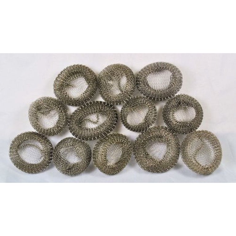 24 Pieces Lint Traps Stainless Steel Washing Machine Lint Snare Trap ,Washer Hose Filter with 24 Pieces Cable Ties