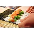 thumbnail image 3 of BambooMN 14.2" Sushi Oke Tub Hangiri with 7 Pieces Sushi Making Serving Accessory Kit, 3 of 7