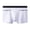 White, variant on Joernso Men Seamless Underwear High Waist Patchwork Color Boxer Briefs Zipper Double Pockets U-convex Underpants