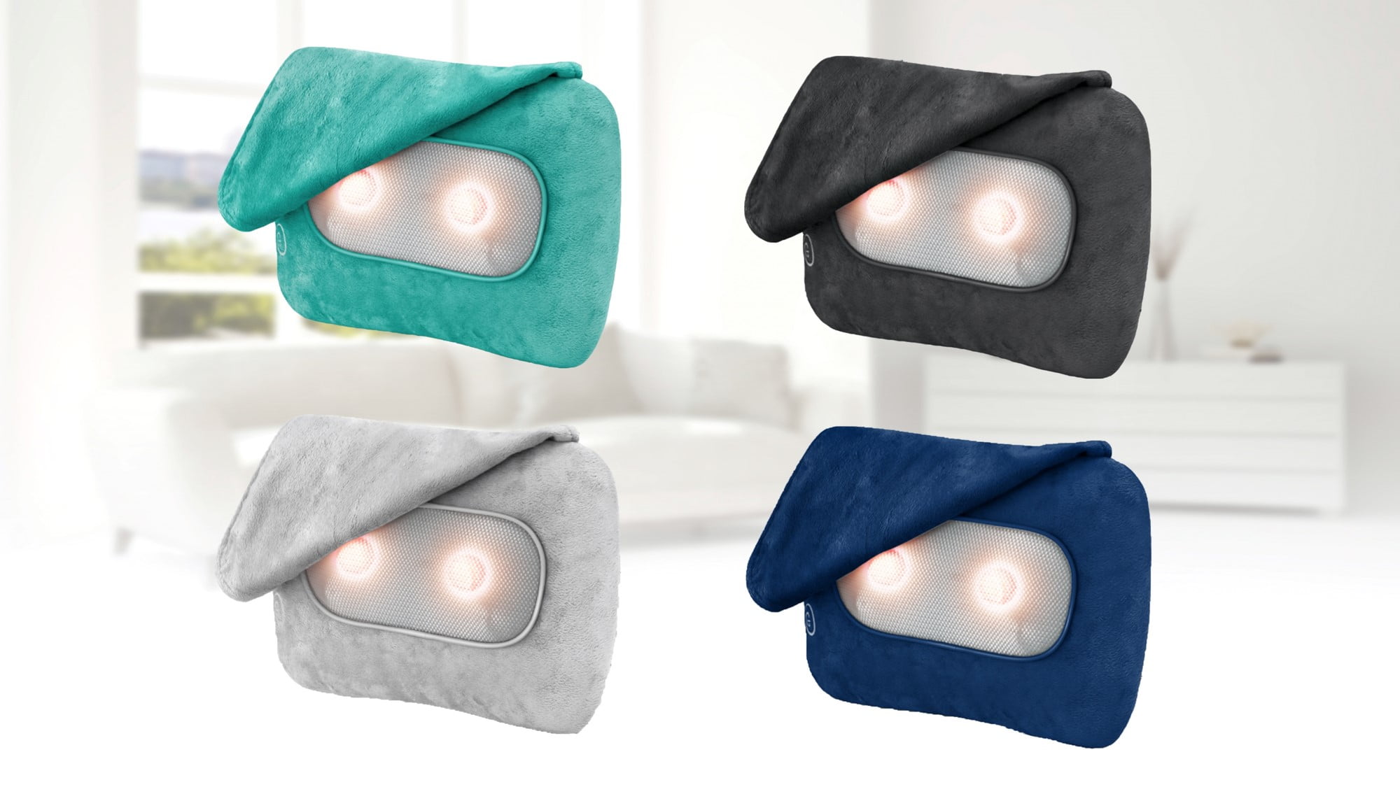 Sharper image sale plush massage pillow