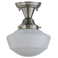 thumbnail image 7 of Meyda 9"w Revival Schoolhouse W/traditional Globe Semi-flushmount - 143957, 7 of 7