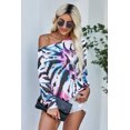 thumbnail image 4 of ABPHQTO Sudadera de mujer en mezcla de algodón con efecto tie-dye de color blanco, 4 of 5