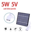 thumbnail image 4 of Cargador de batería solar KDJ de 5 W y 5 V para exteriores, para camping, carga de teléfono, 4 of 8