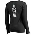 thumbnail image 3 of Women's Tyler Seguin Black Dallas Stars Backer Name & Number Slim Fit Long Sleeve V-Neck T-Shirt, 3 of 3