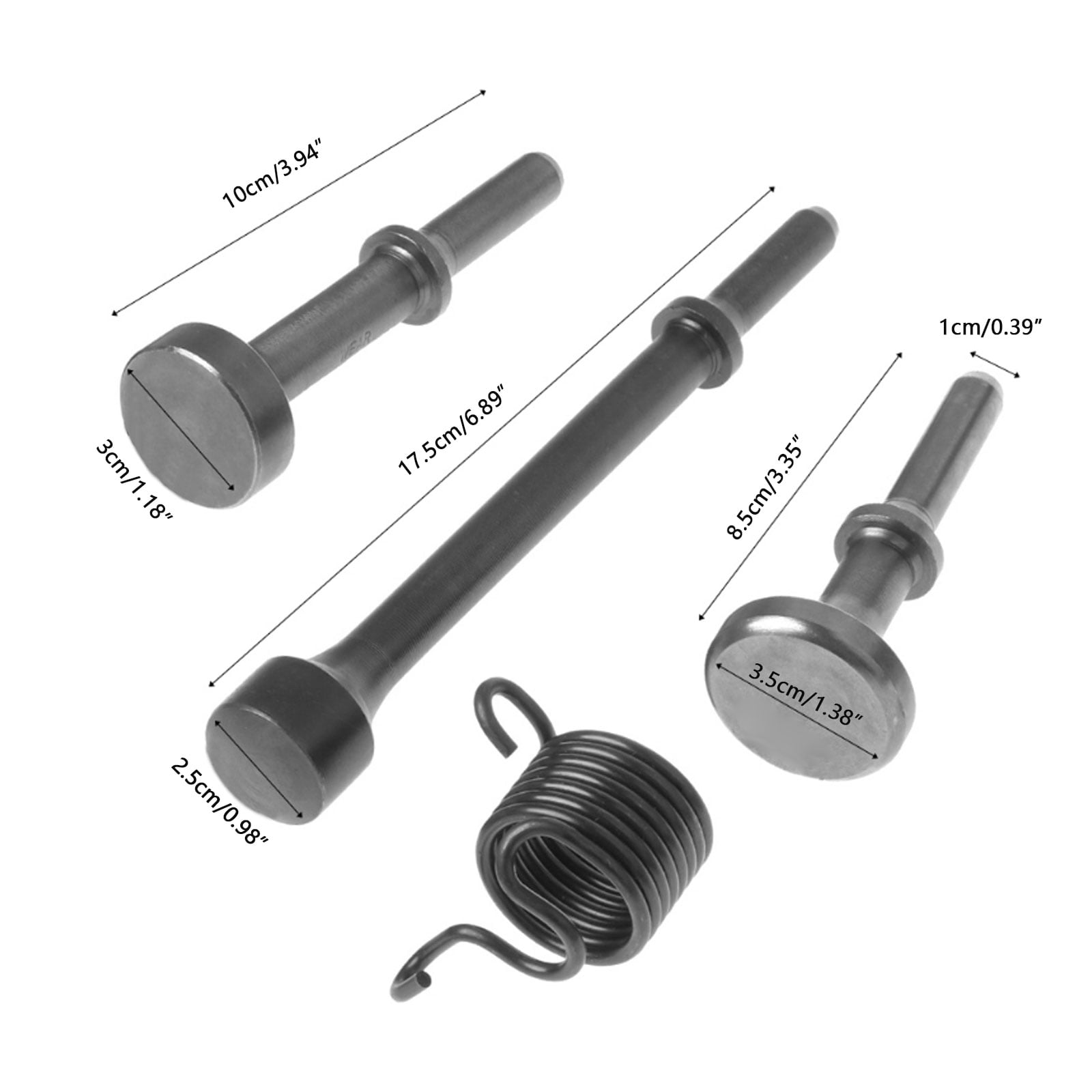 4x Air Hammer Bit Set Smoothing Pneumatic Hammer Drill Bits Pneumatic Air Hammer Heads for Automotive Industry
