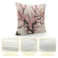 thumbnail image 4 of JEUXUS  Throw Floral Pillow Cover Spring Sakura Cherry Blossom Butterflies in Traditional Japanese Flower Decorative Throw Pillow Cushion Case for Home Couch Living Room Bed Sofa Car, 4 of 5
