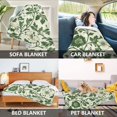 thumbnail image 2 of Yayeee Throw Blanket for Couch Soft Warm 60" x 80" Sofa Chair Bed Decoration, Green Floral, 2 of 7