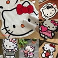 thumbnail image 2 of Sanrio-Manta de Hello Kitty, alfombrilla de felpa de dibujos animados, Kawaii Y2k KT Cat, alfombra antideslizante, decoración de habitación de Anime, Alfombra de Halloween Fivean unisex, 2 of 2