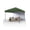 green, variant on 10x10 FT Heavy Duty Pop Up Canopy Tent with 1 Removable Mesh Sidewalls, One Person Setup Commercial Shelter for Events, Parties, Camping,Brown