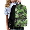thumbnail image 3 of Uourmeti Large Capacity Backpack for Outdoor Travel, 17 Inch Soft School Backpack, Green Tractor Paint Pattern, 3 of 6