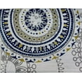 thumbnail image 4 of Serafina Home Boho Fabric Shower Curtain, Navy Blue and Mustard Yellow Ornate Medallion Circle, 70" x 72", 4 of 6