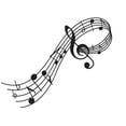 thumbnail image 5 of Music Note Print Wall Sticker Vinyl Decal Notes Notes Home Decor, 5 of 9