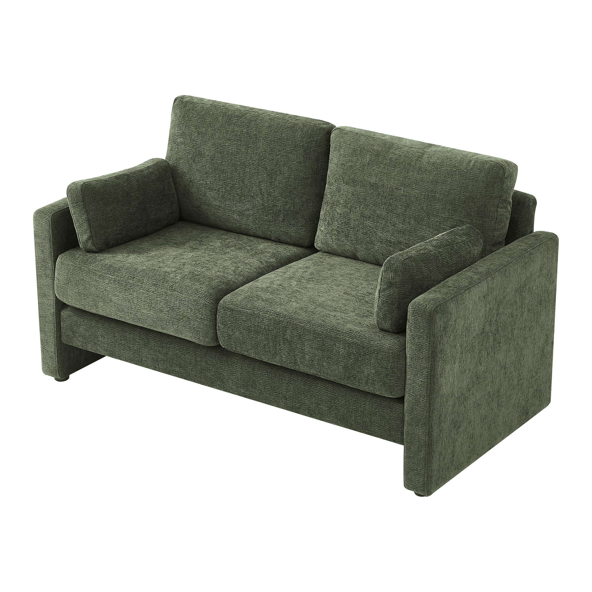 Gewnee 58.66'' Modern LoveSeat, 2-seat Chenille sofa Mid Century for Living Room and Small Spaces,