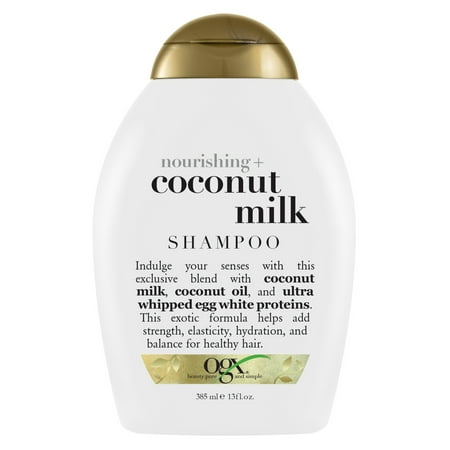 OGX Nourishing + Coconut Milk Moisturizing Shampoo for Strong & Healthy Hair, 13 fl.oz