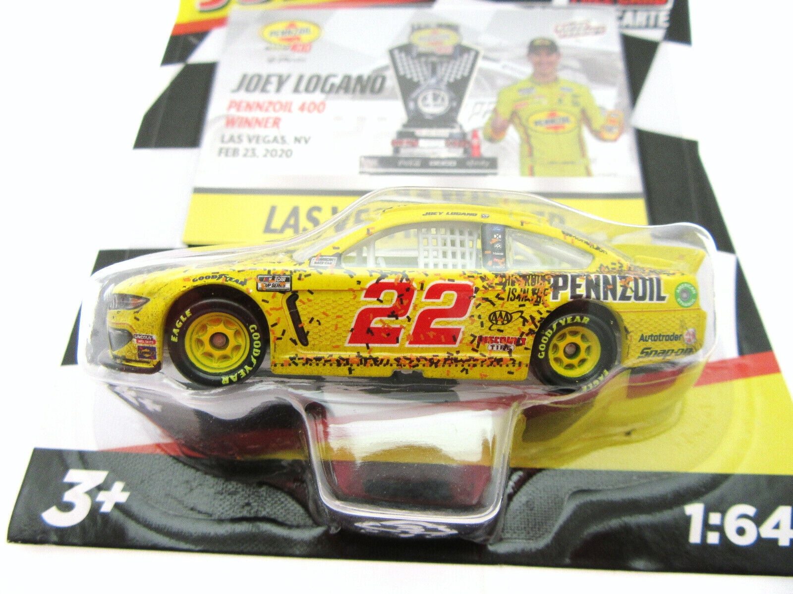 Joey Logano ~ Pennzoil Car ~ NASCAR Authentics ~ Die Cast 1:64 Scale