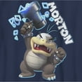thumbnail image 2 of Boy's Nintendo Super Mario Bros. U Deluxe Morton Portrait  Graphic Tee Navy Blue X Large, 2 of 4