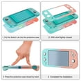 thumbnail image 6 of EEEkit Cover Case Fit for Nintendo Switch Lite, PC Protective Case and HD Screen Protector, Thumb Grips Caps, Shockproof Anti-Scratch Non-Slip Accessories for Switch Lite, 6 of 8