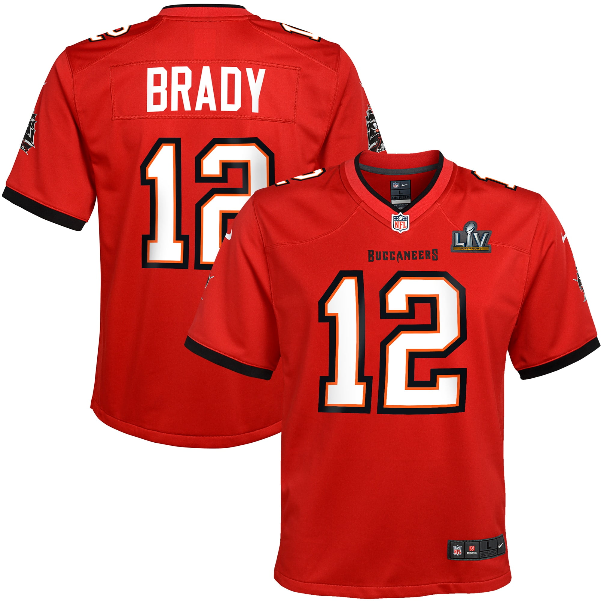 Tom Brady Tampa Bay Buccaneers Nike Youth Super Bowl LV Bound Game Jersey - Red ...
