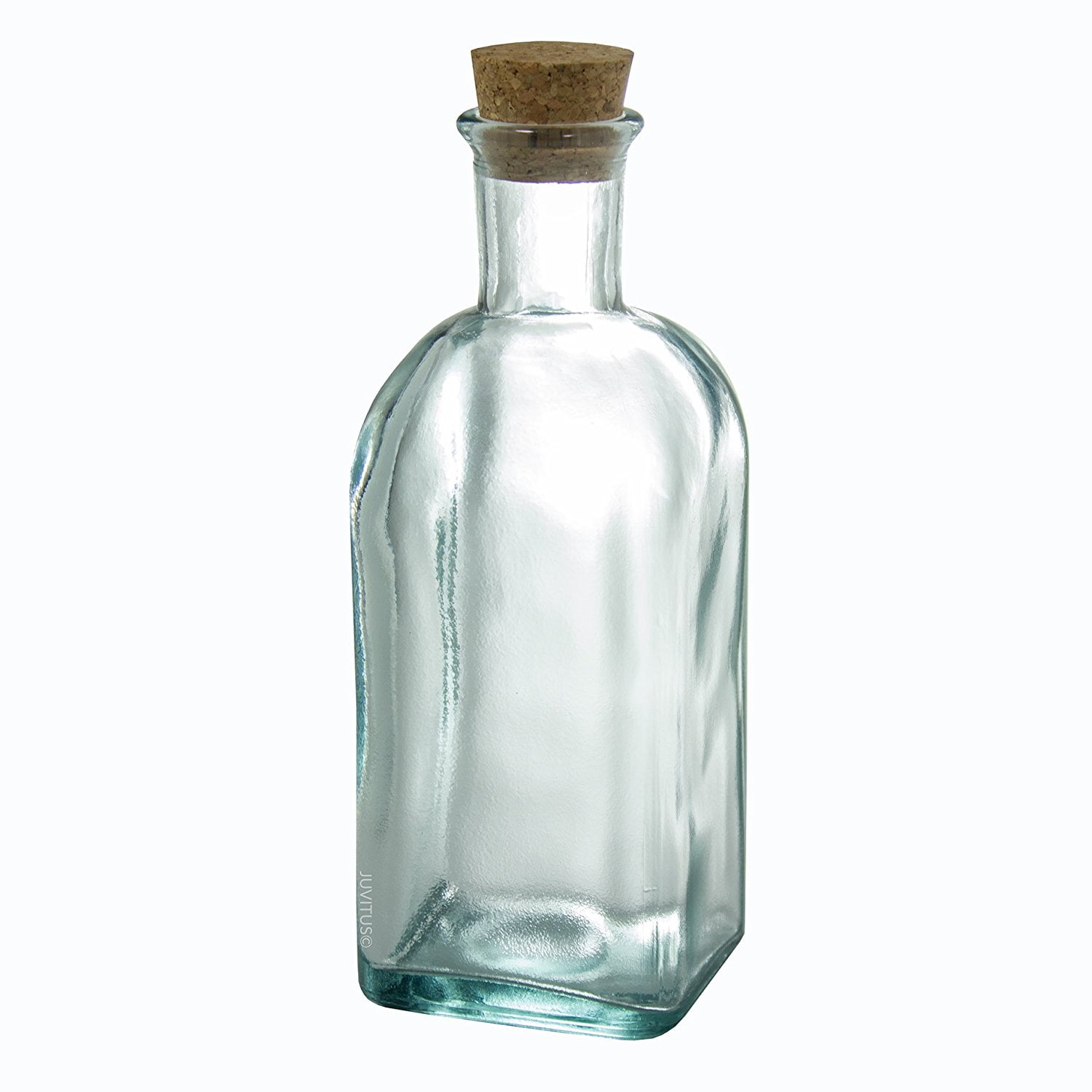 8 oz (250 ml) Clear Taberna Spanish Recycled Glass Bottle with Cork