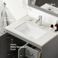 thumbnail image 4 of Eviva Happy 24"W x 18"D Gray Bathroom Vanity with White Carrara Quartz Countertop and Undermount Porcelain Sink, 4 of 10