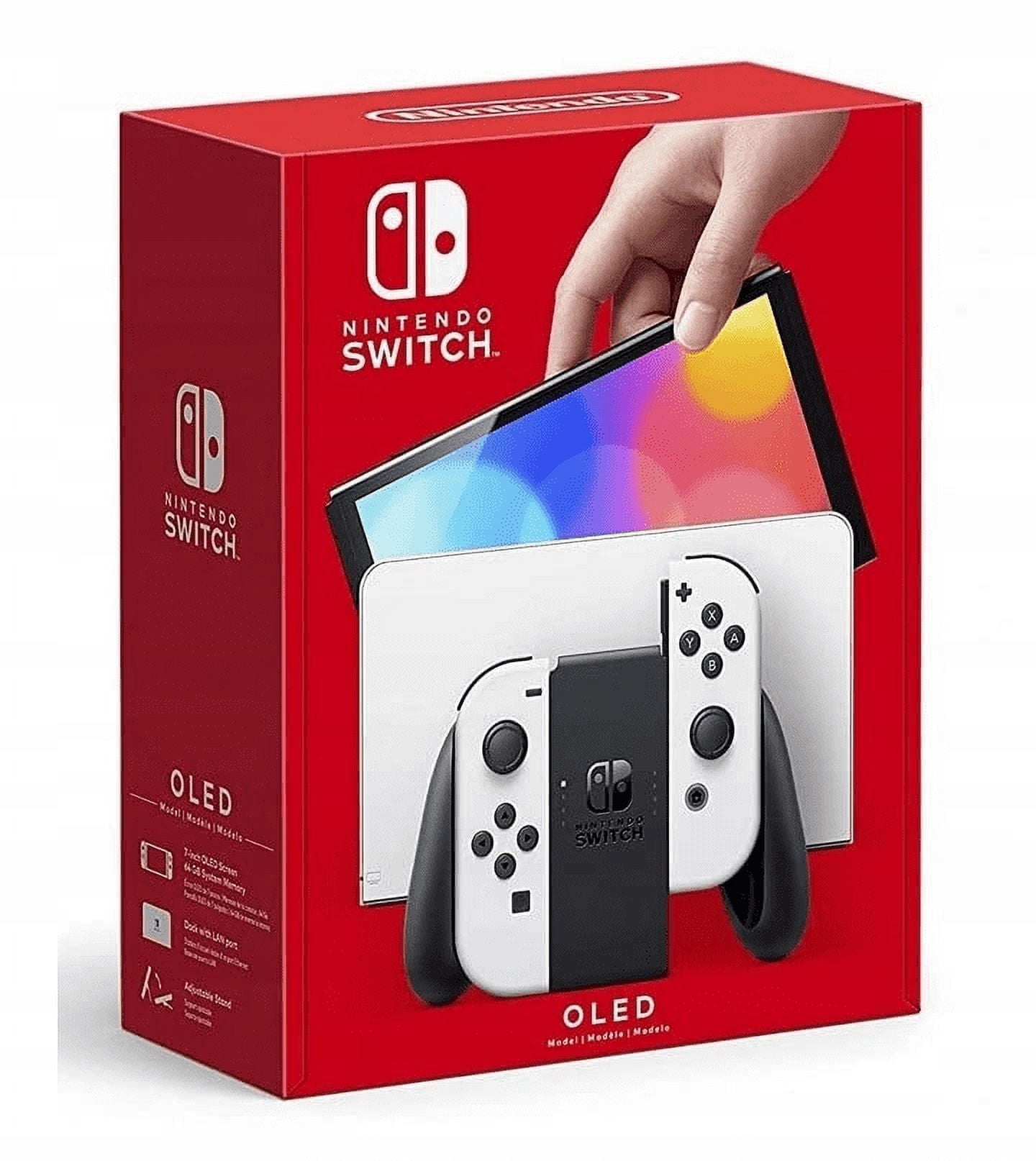 Nintendo Switch - OLED Model with Neon Red & Neon Blue Joy-Con