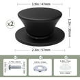 thumbnail image 2 of Baomifa-bouton de Remplacement pour Couvercle de Casserole en Silicone Universel, Poignées de Maintien Résistantes à la Chaleur, Bouton Antidérapant Doux pour Mijoteuses, Poêles et Ustensiles de Cuisine (2 Pack Noir), 2 of 4