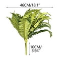 thumbnail image 2 of Artificial Persian Grass Plant Set - 47cm Silk Fern Leaves Bouquet for Indoor Outdoor Home Decor, UV Resistant Faux Greenery, 2 of 9