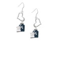 thumbnail image 2 of Delight Jewelry Silvertone Blue Prescription Bottle Open Heart French Earrings, 2 of 4