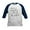 Navy/White, variant on - Best Hockey Coach Ever Baseball Jersey - Kids Cotton Baseball Jersey, 3/4 Sleeve Shirt