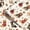 Christmas Dog, variant on Dark Brown Background Golden Christmas Elements Wrapping Paper Roll, Single Sided Printed Holiday Gift Wrap for Xmas Gift Packaging, Festival Decoration and Party Atmosphere Decor