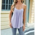 thumbnail image 3 of Dycnvjo Women'S Tank Tops Sleeveless Summer Top Spaghetti Strap Spring Shirt Loose Fit Beach Vacation 2025 Casual  L, 3 of 7