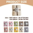 Aminojy Throw Blankets for Bed Thickened Sofa Blanket Plush Soft