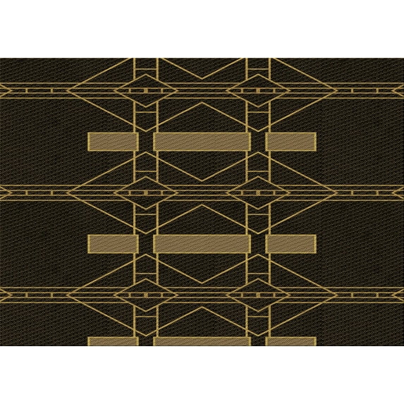 Ahgly Company Machine Washable Indoor Rectangle Transitional Red Brown Area Rugs, 8' x 10'
